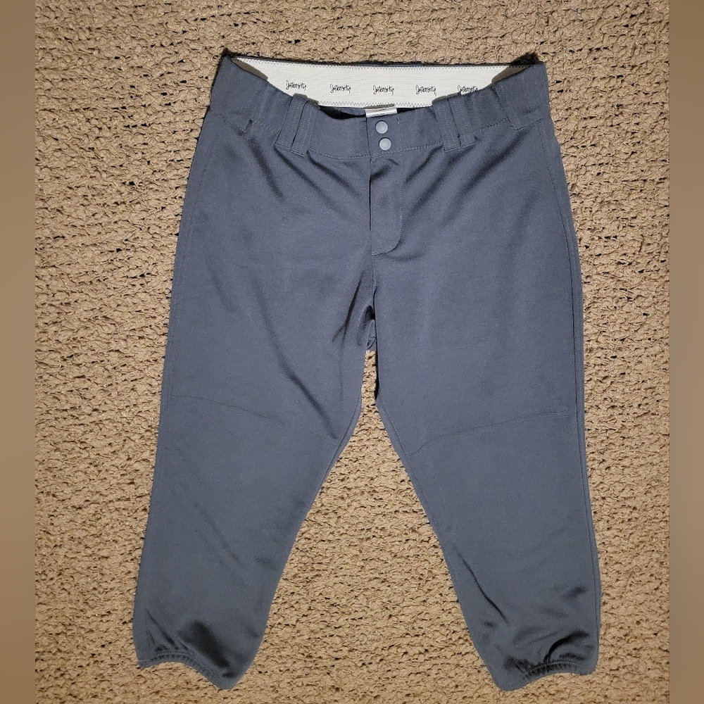 NWOT WOMENS INTENSITY SOFTBALL PANTS GRAY SIZE L
